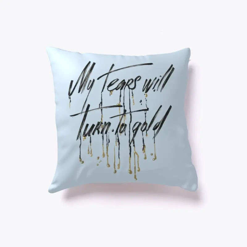 Gold Tears Pillow